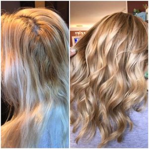 double process hair coloring